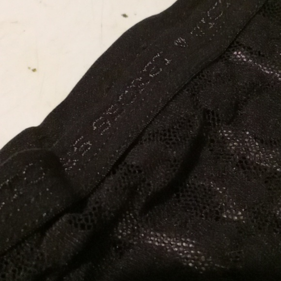 Victoria secret- Black Sheer Leopard Heart Print Bikini Style-M - Picture 2 of 5